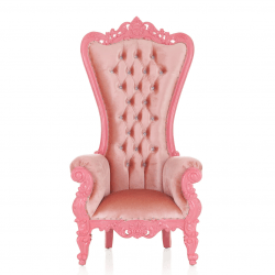 Children's Pink Throne Chair